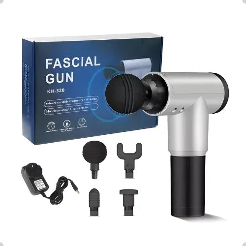 PISTOLA MASAJEADORA FASIAL GUN AZUL
